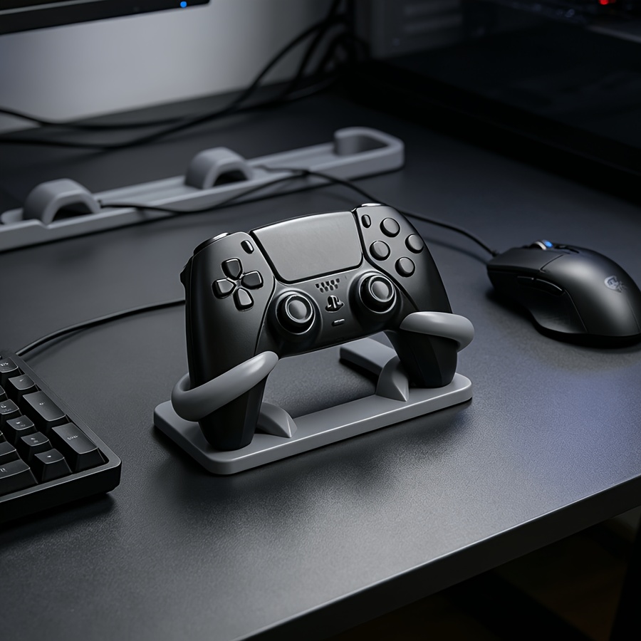 Desk Setup Gaming - ที่วางคอนโทรลเลอร์เกมแบบมินิมอล พิมพ์ 3 มิติ ป้องกันการลื่น ใช้ได้กับทุกเครื่องเกม
