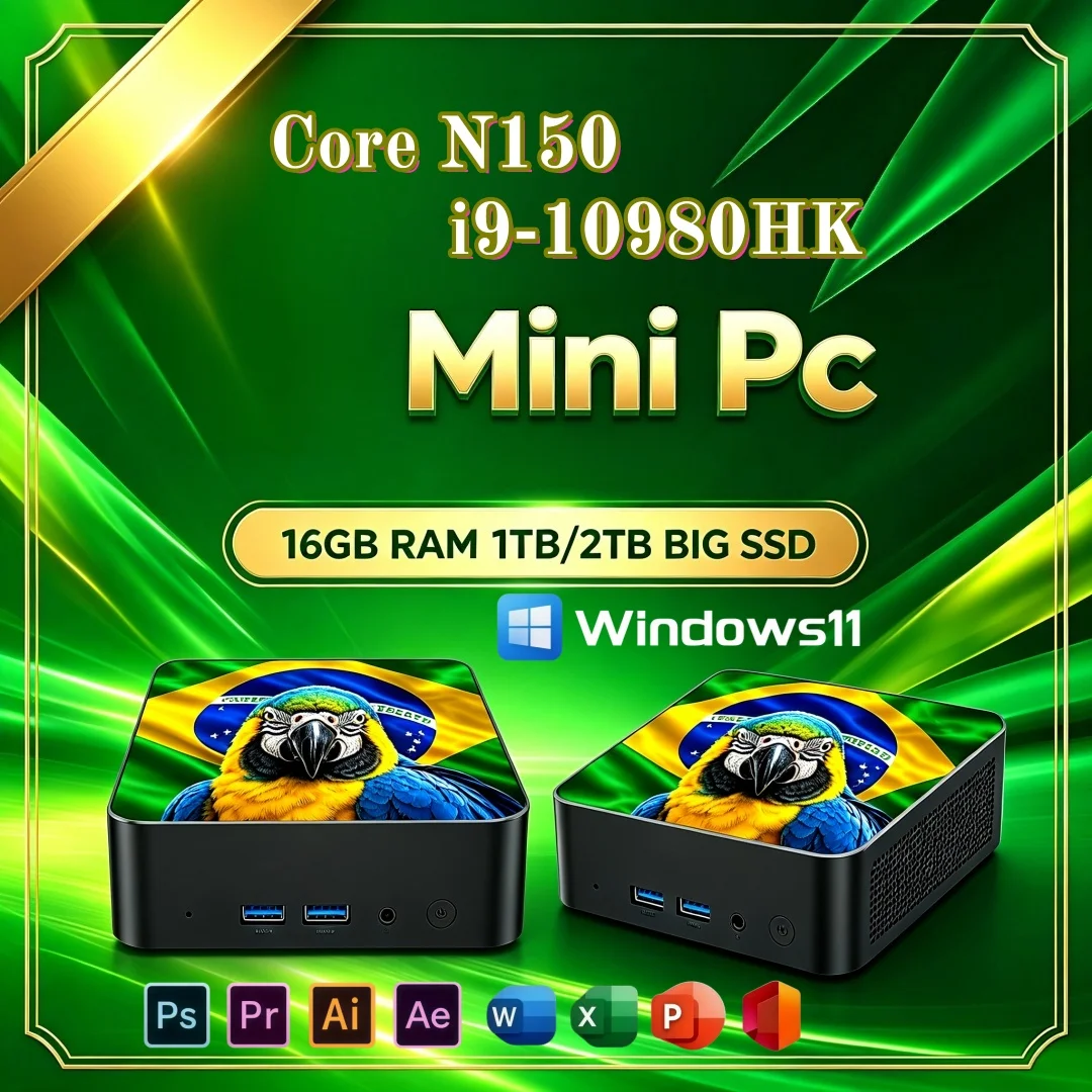 Desk Setup For Studying - มินิพีซีขายดี ดีไซน์โดดเด่น I9‑10980HK Core N150 สำหรับโต๊ะทำงานแบบบราซิลเลียน