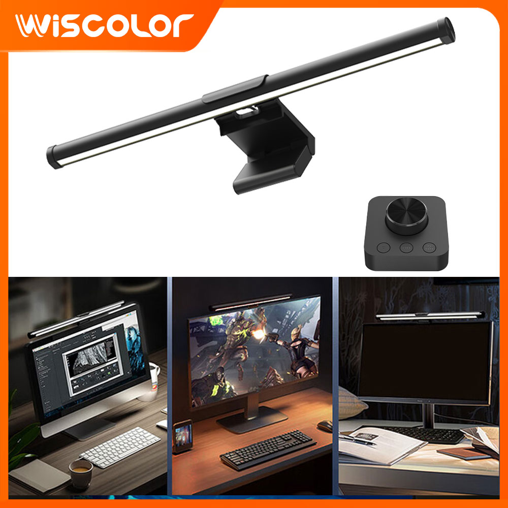 Desk Setup On Bed - ไฟ LED แบบติดตั้งได้ ปรับความสว่างได้ สำหรับจอคอมพิวเตอร์ แบบแขวน