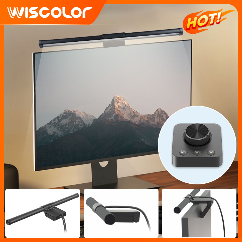 Desk Setup For Office - ไฟ RGB สำหรับตกแต่งจอคอมพิวเตอร์ ไฟ LED ปรับความสว่างได้