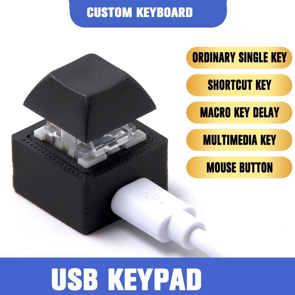 Desk Setup Programmer - คีย์บอร์ดลัดแบบปุ่มเดียว USB Custom Programmable Macro Mechanical