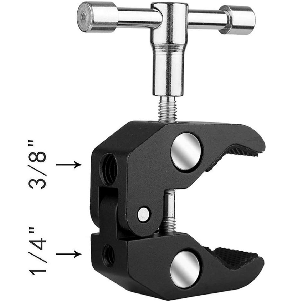 Monitor Arm Clamp - ตัวหนีบแขนขนาดใหญ่แบบหัวบอล พร้อมอะแดปเตอร์บอลคู่ อะแดปเตอร์ติดรองเท้า สำหรับขาตั้งกล้อง ขาตั้งเดี่ยว คลิปสำหรับจอมอนิเตอร์