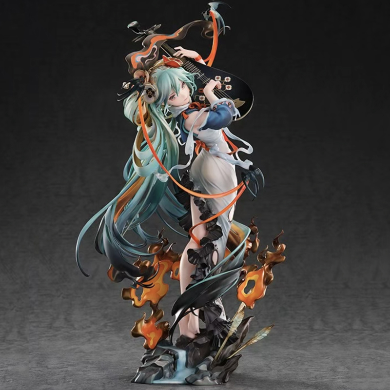 Desk Setup Girly - โมเดลตุ๊กตา Hatsune Miku ผมยาว 1/8 วัสดุ