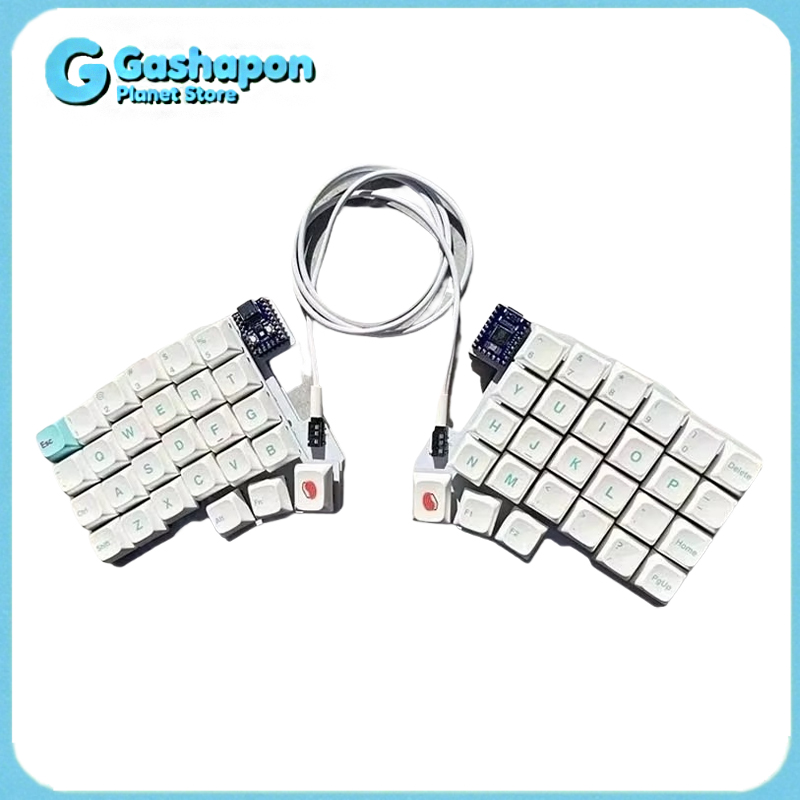 Desk Setup Programmer - คีย์บอร์ด Silakka54 แบบแยกส่วนตามหลักสรีรศาสตร์ รองรับการเปลี่ยนสวิตช์แบบ Hot Swappable