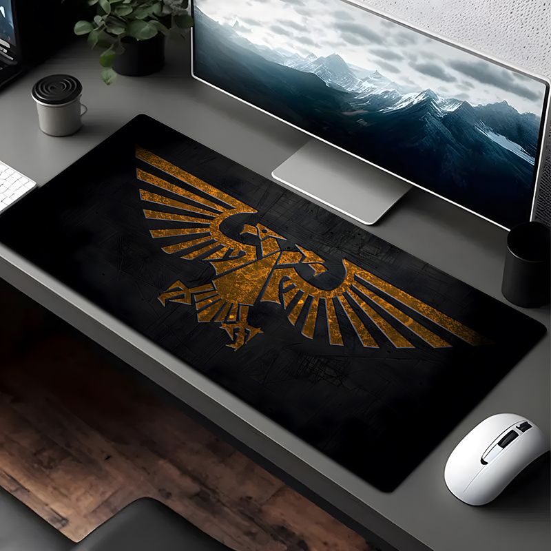 Desk Setup Natural - แผ่นรองเมาส์เกมมิ่งแบบสบาย ทนทาน ผิวสัมผัสผ้า ฐานยางธรรมชาติ สำหรับเล่นเกม พีซี