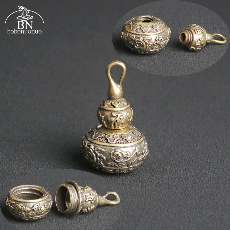 Desk Setup Retro - Retro Retro Handmade ทองเหลือง Hollow Gourd