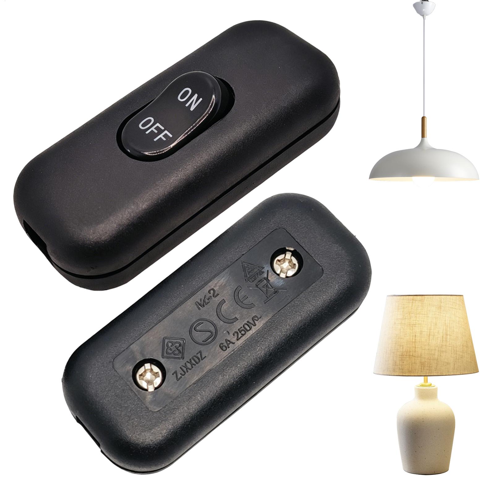 Desk Setup On Bed - สวิตช์สายไฟแบบอินไลน์ 2 ชิ้น 6A 250V, สวิตช์ปุ่มกดเปิด/ปิด