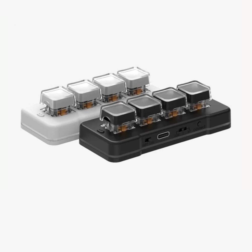 Desk Setup Programmer - MK424Pro 4-Key Wireless Mini คีย์บอร์ดที่กําหนดเองโปรแกรม PC