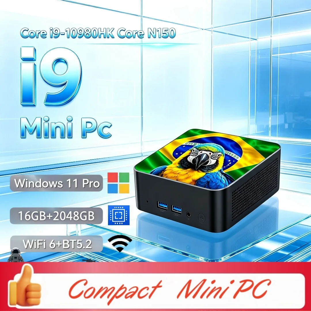 Desk Setup For Office - มินิพีซี ทนทาน ดีไซน์โดดเด่น I9‑10980HK Core N150