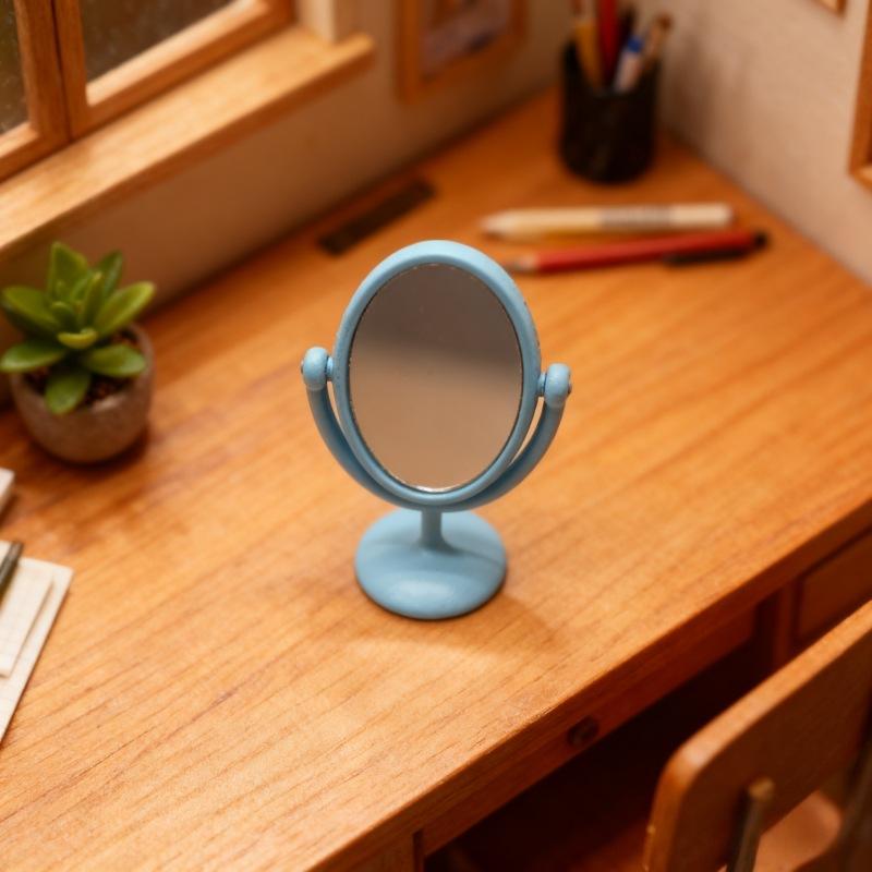โมเดลฉากโต๊ะเครื่องแป้งกระจกสไ - Desk Setup Retro บทวิจารณ์และราคา