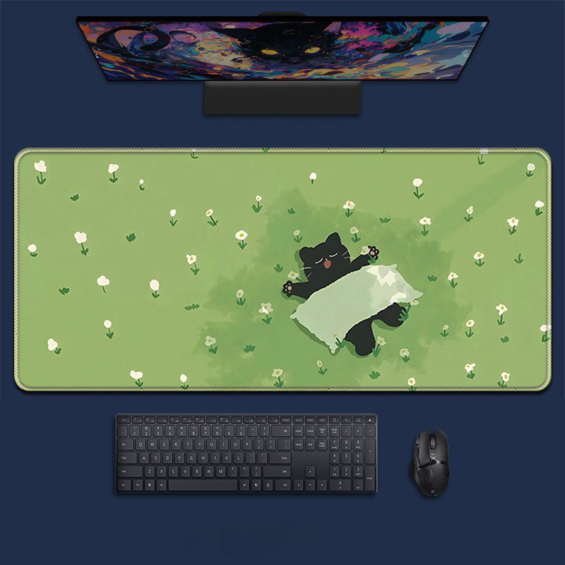 แผ่นรองเมาส์เกมมิ่งขนาดใหญ่ลาย - Desk Setup Natural บทวิจารณ์และราคา