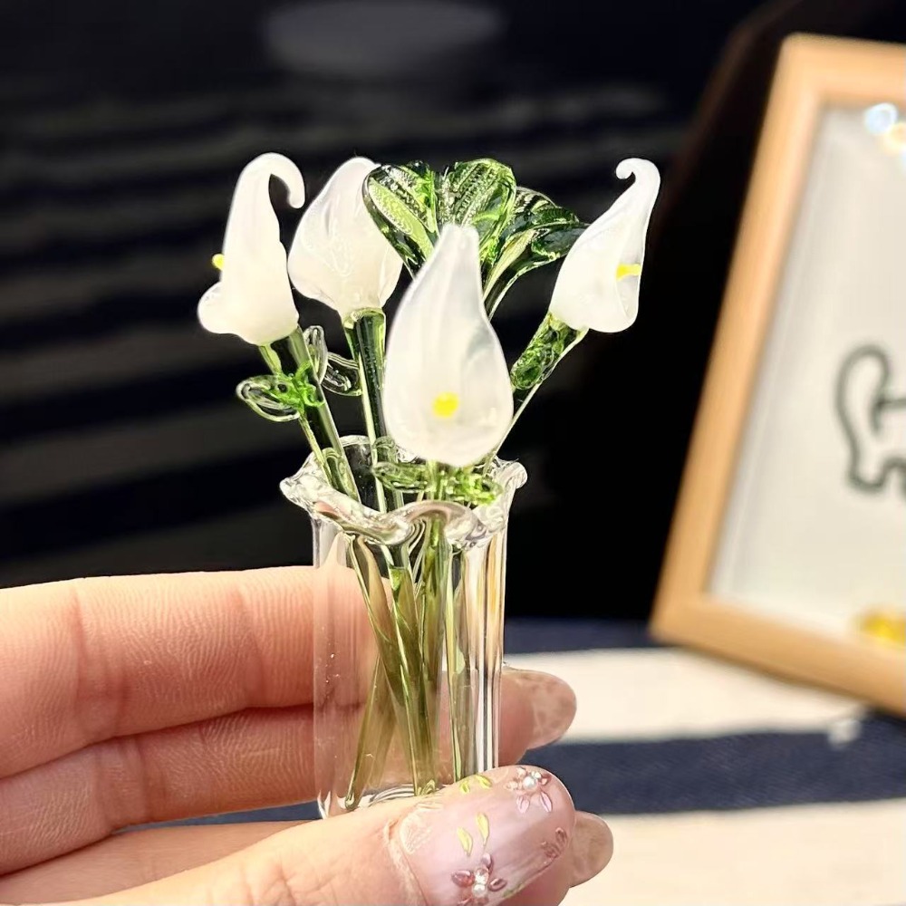 1 ชิ้น งานฝีมือแก้วทำมือ รูปดอ - Desk Setup Computer บทวิจารณ์และราคา