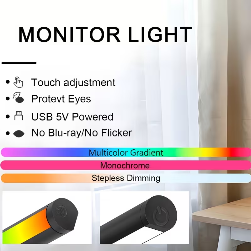 ไฟ LED สำหรับจอคอมพิวเตอร์ ขนา - Desk Setup For Studying บทวิจารณ์และราคา