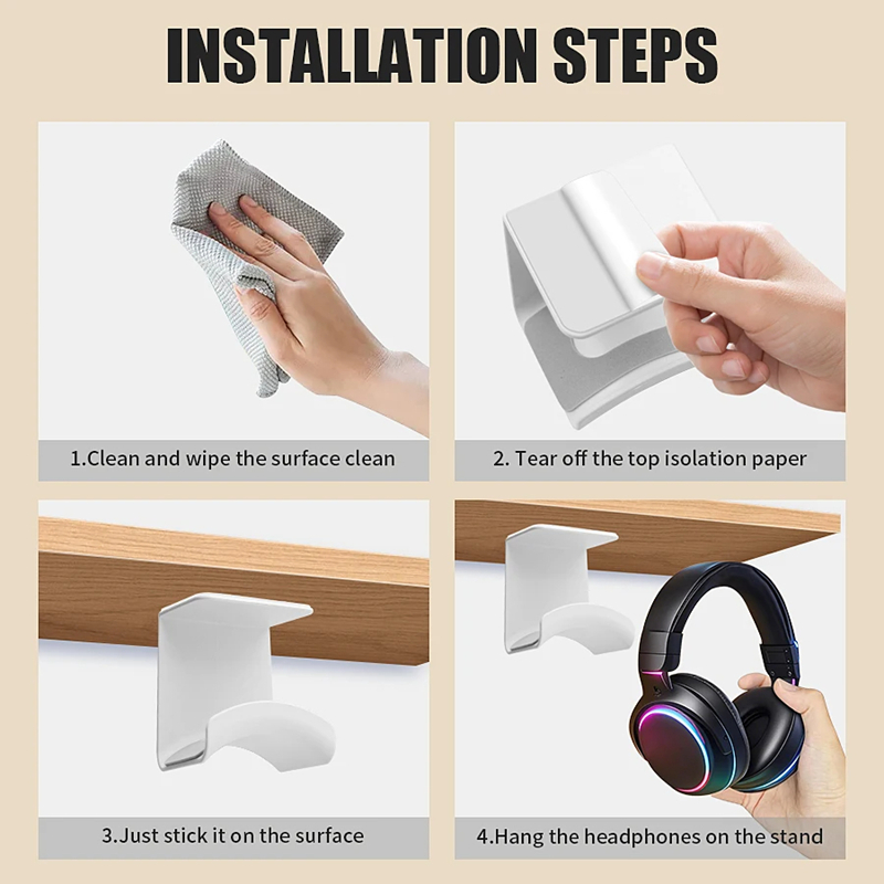 ขาตั้งหูฟังอเนกประสงค์แบบติดผน - Desk Setup Gaming บทวิจารณ์และราคา