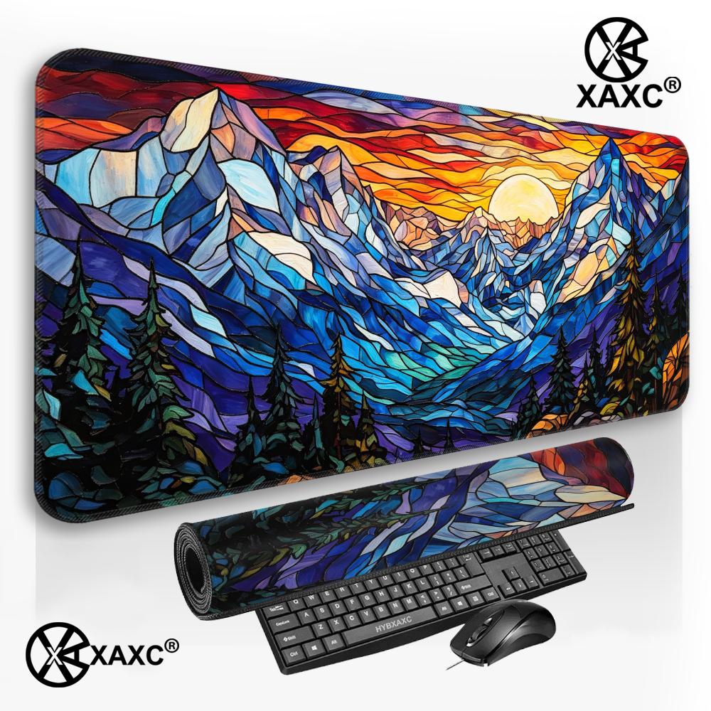 แผ่นรองโต๊ะลายภูเขากระจกสี แผ่ - Desk Setup Natural บทวิจารณ์และราคา
