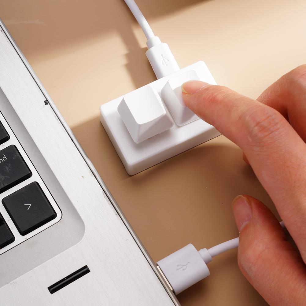 2 ปุ่ม USB คีย์บอร์ดขนาดเล็กแบ - Desk Setup Programmer บทวิจารณ์และราคา