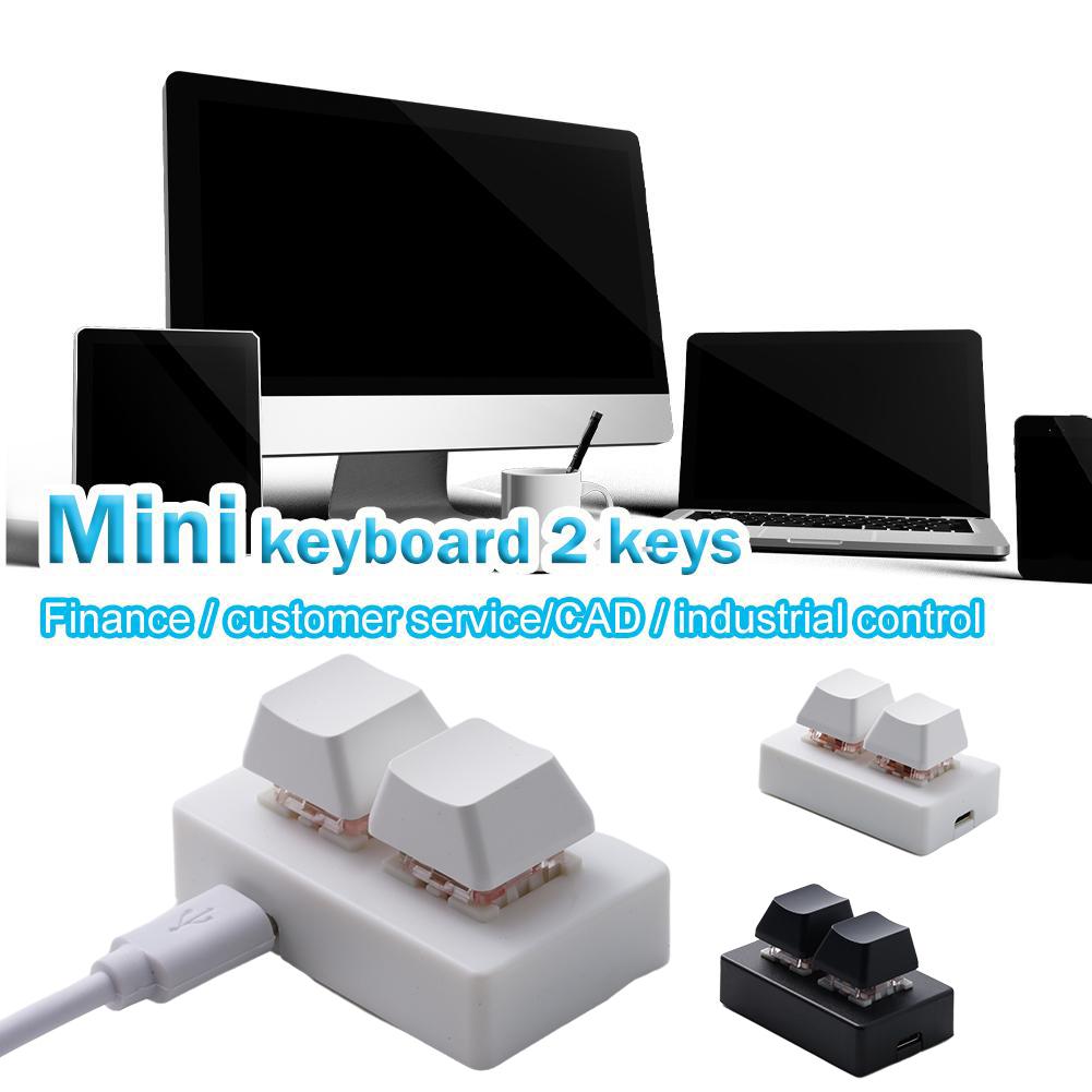 2 ปุ่ม USB คีย์บอร์ดขนาดเล็กแบ - Desk Setup Programmer บทวิจารณ์และราคา