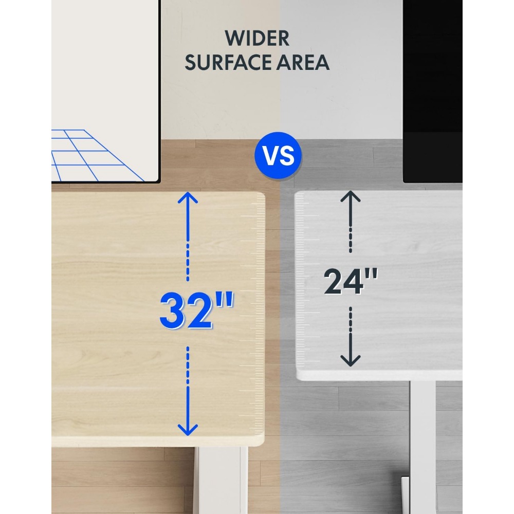 FLEXISPOT โต๊ะยืนไฟฟ้าขนาด 63x - Desk Setup For Office บทวิจารณ์และราคา