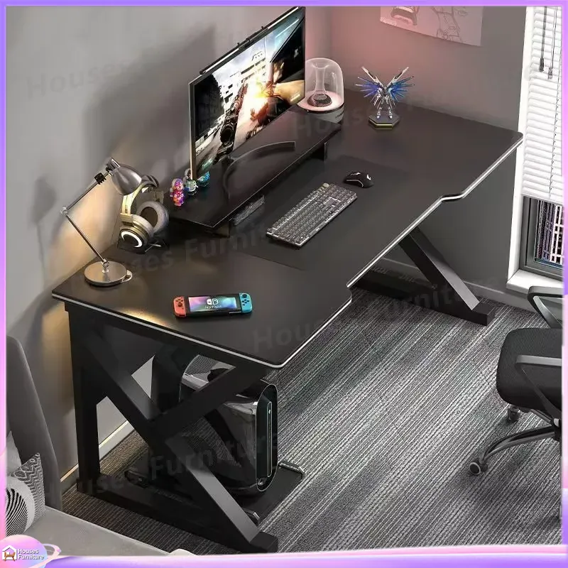 โต๊ะเกมมิ่งคาเฟ่เมทัลสีดำ โต๊ะ - L Shaped Desk Setup บทวิจารณ์และราคา