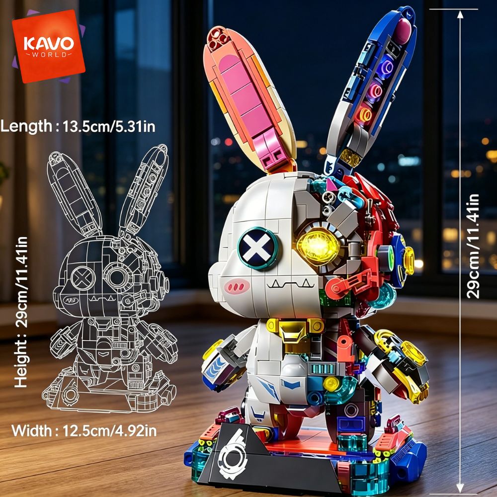 KAVOWORLD ชุดตัวต่อหุ่นยนต์กระ - Desk Setup Girly บทวิจารณ์และราคา
