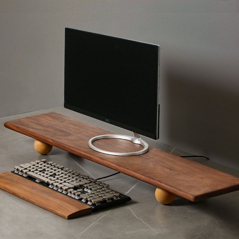 ไม้ธรรมชาติเดสก์ท็อป Riser Dua - Desk Setup Natural บทวิจารณ์และราคา