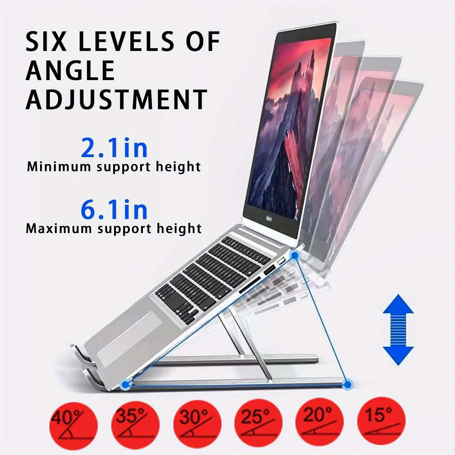 ขาตั้งโน้ตบุ๊กอะลูมิเนียมพับได - Desk Setup Macbook บทวิจารณ์และราคา