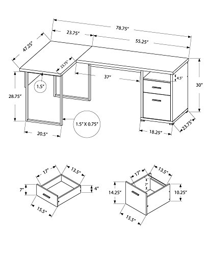 โต๊ะคอมพิวเตอร์ I 7257, สำหรับ - L Shaped Desk Setup บทวิจารณ์และราคา