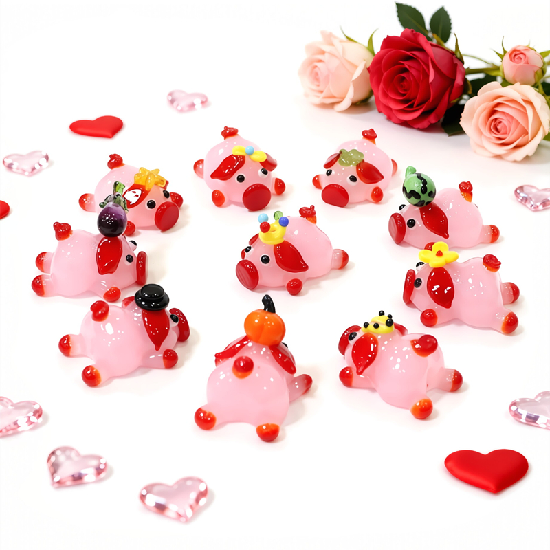 ตุ๊กตาแก้วรูปหมูสีชมพูน่ารัก ข - Desk Setup At Home บทวิจารณ์และราคา