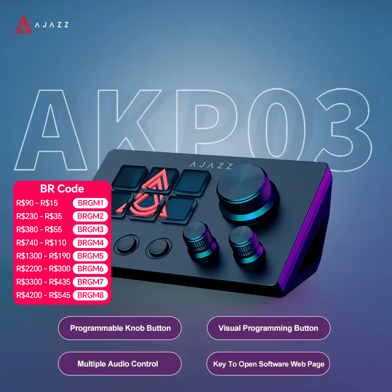 Ajazz AKP03E/153E คอนโซลควบคุม - Desk Setup Programmer บทวิจารณ์และราคา