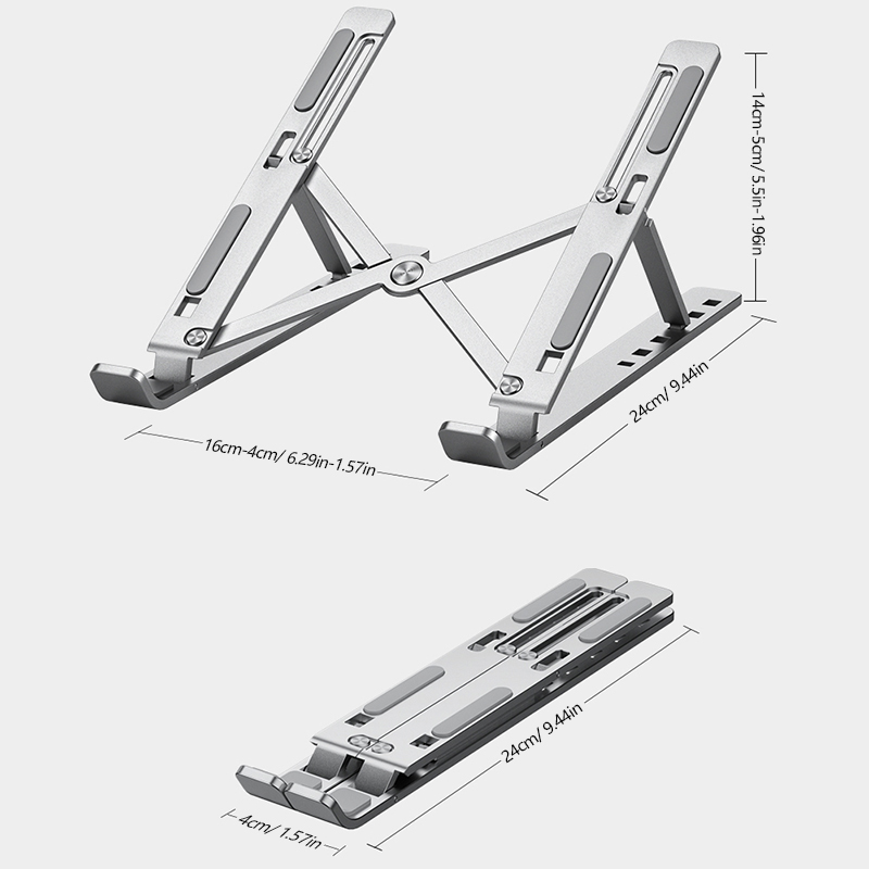 ขาตั้งโน้ตบุ๊กอลูมิเนียมพับได้ - Desk Setup Macbook บทวิจารณ์และราคา