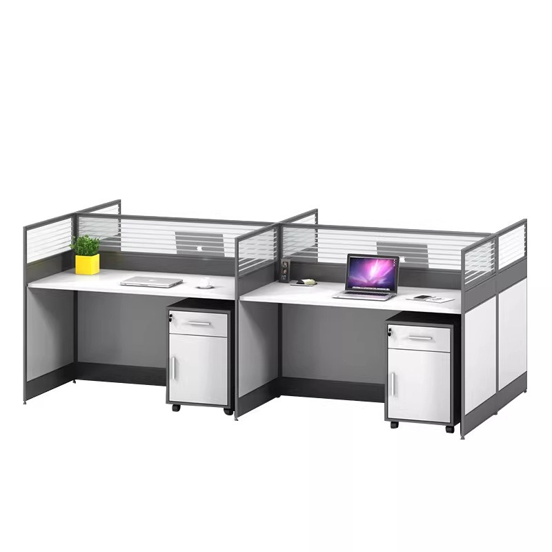 โต๊ะทำงานสำนักงานสีขาวสำหรับ 2 - L Shaped Desk Setup บทวิจารณ์และราคา