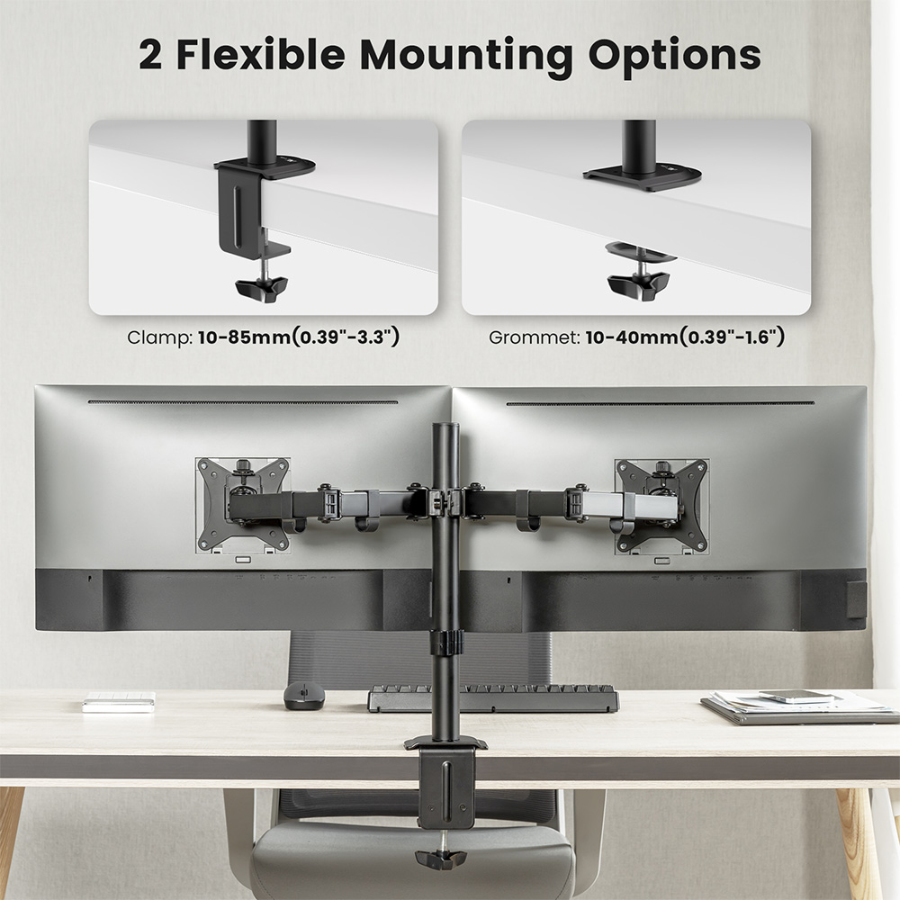ACGAM MDS-1D ขาตั้งจอภาพคู่, ข - Monitor Arm Clamp บทวิจารณ์และราคา