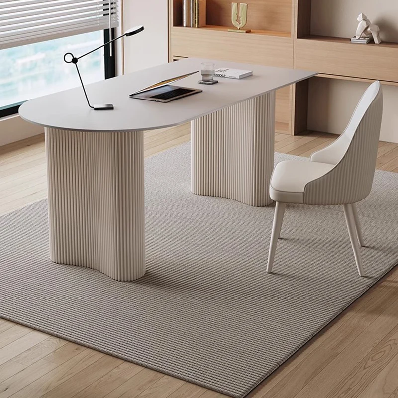 โต๊ะทำงานในห้องนอน โต๊ะโน้ตบุ๊ - L Shaped Desk Setup บทวิจารณ์และราคา