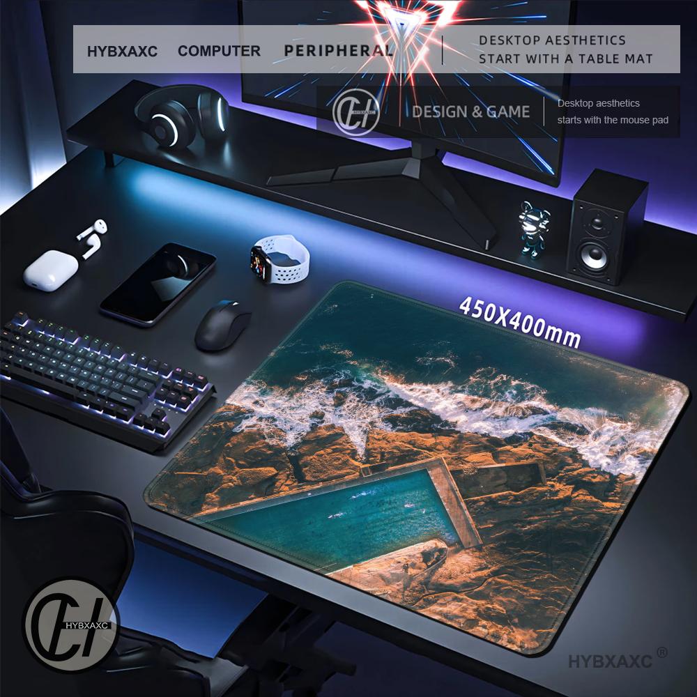 แผ่นรองเมาส์ HYBXAXC ลายคลื่นท - Desk Setup Natural บทวิจารณ์และราคา