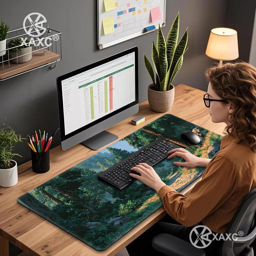 แผ่นรองเมาส์ Forest Escape XXL - Desk Setup Natural บทวิจารณ์และราคา