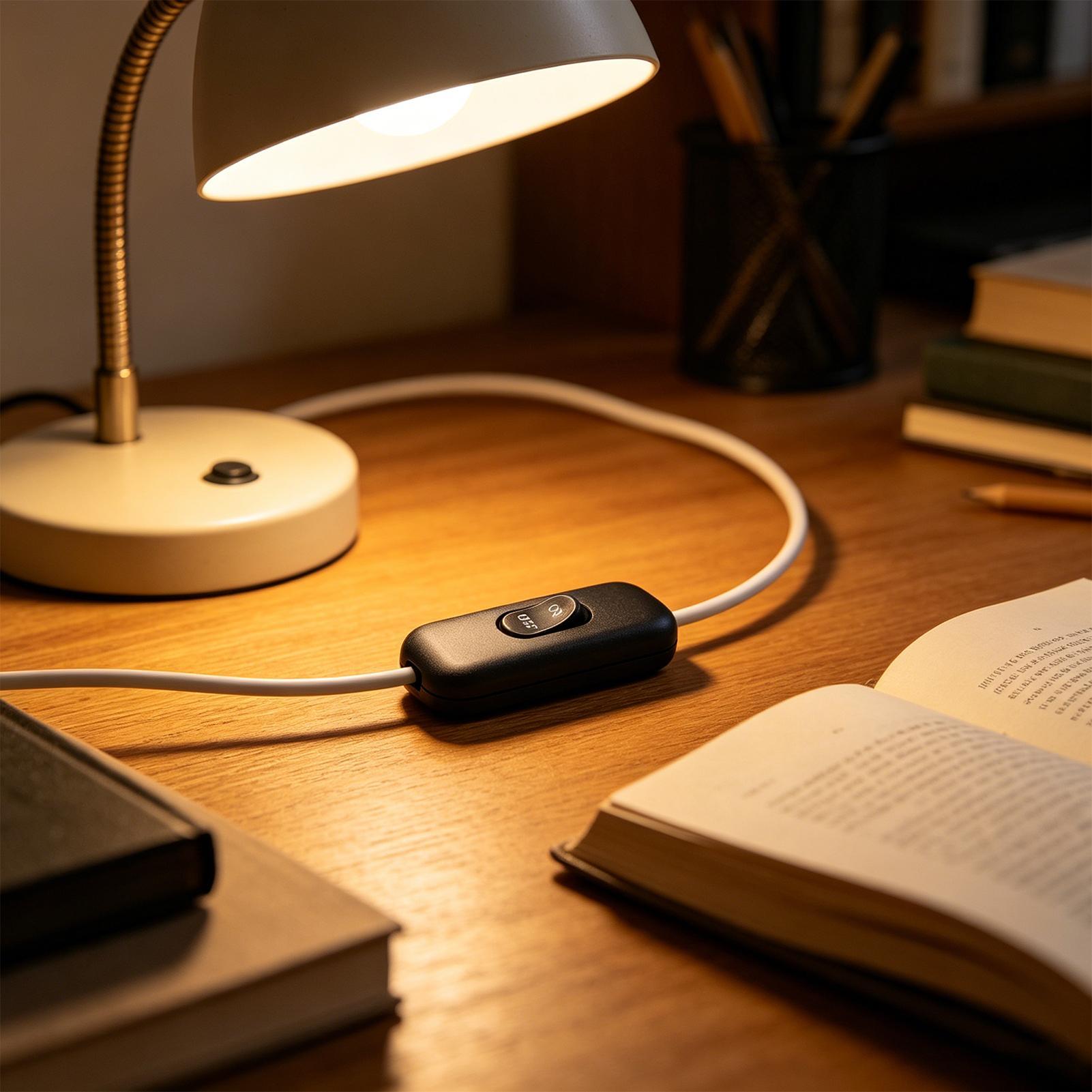 สวิตช์สายไฟแบบอินไลน์ 2 ชิ้น 6 - Desk Setup On Bed บทวิจารณ์และราคา