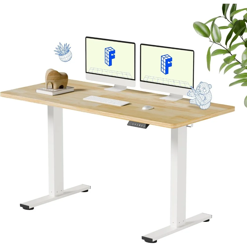 FLEXISPOT โต๊ะทำงานไม้จริงขนาด - Desk Setup Natural บทวิจารณ์และราคา