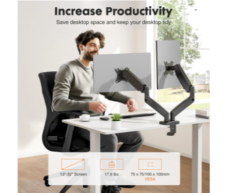ขาตั้งจอคู่แบบแขนยืดหดได้, ขาต - Monitor Arm Clamp บทวิจารณ์และราคา
