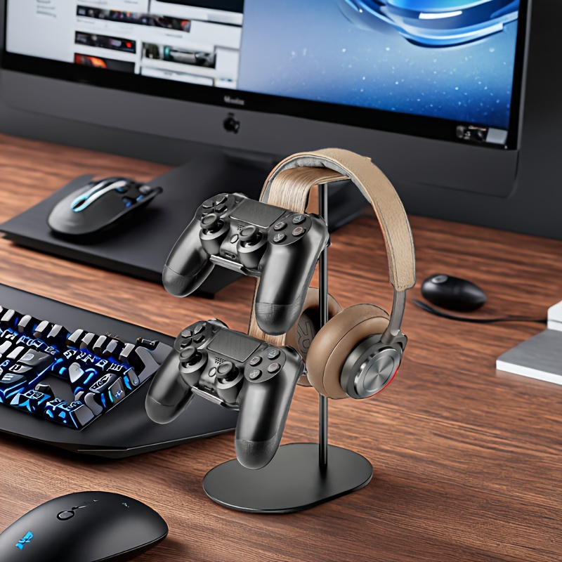 ที่วางคอนโทรลเลอร์และหูฟังไม้, - Desk Setup Gaming บทวิจารณ์และราคา