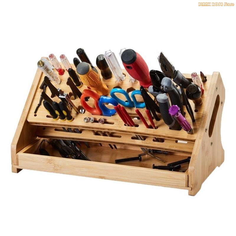 K1AE ไม้ธรรมชาติชั้นวางของไม่จ - Desk Setup Natural บทวิจารณ์และราคา