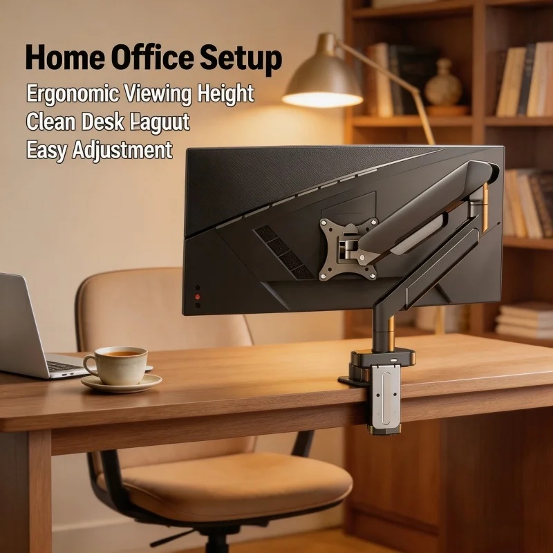 ขาตั้งจอภาพเดี่ยวสำหรับหน้าจอข - Monitor Arm Clamp บทวิจารณ์และราคา