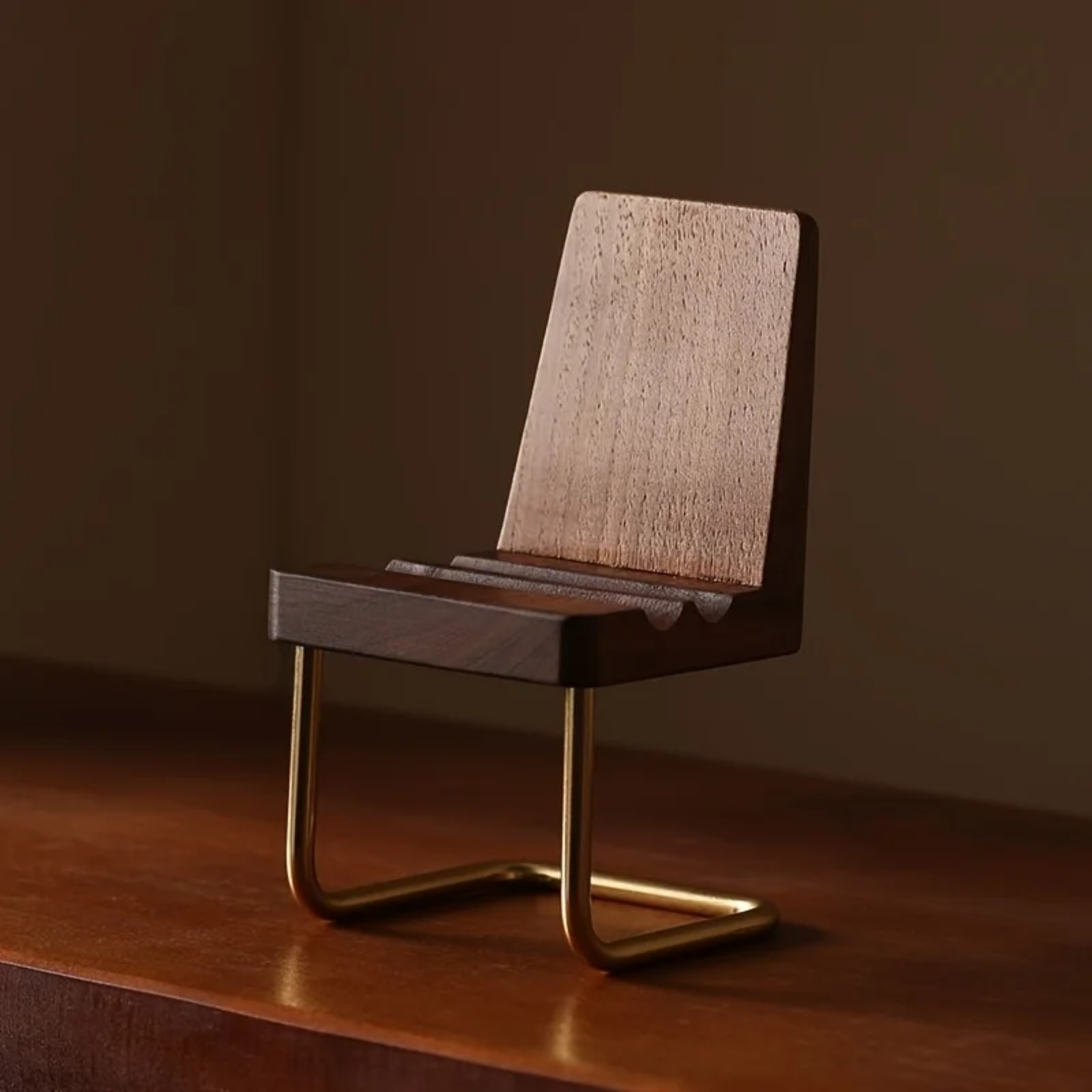 ที่วางโทรศัพท์ไม้ วอลนัท อุปกร - Desk Setup Natural บทวิจารณ์และราคา