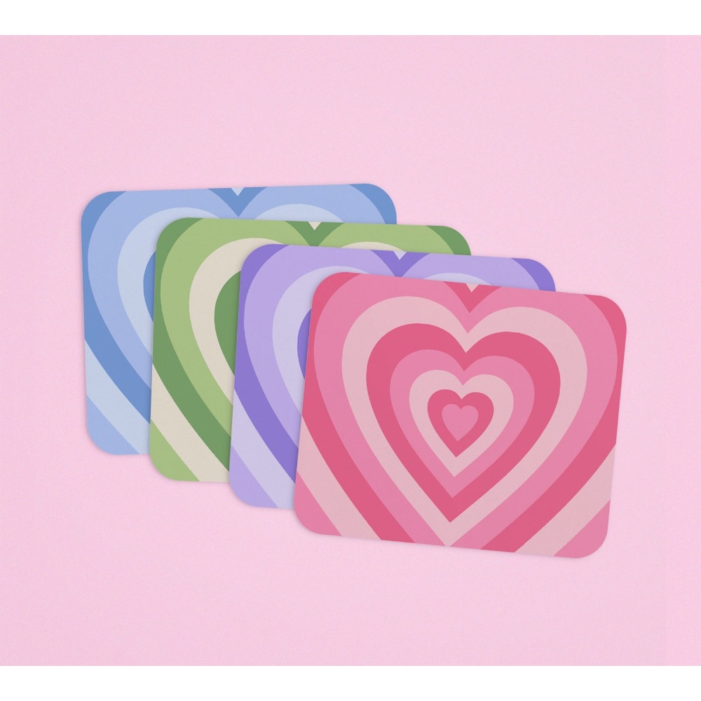 แผ่นรองเมาส์รูปหัวใจสไตล์เรโทร - Desk Setup Girly บทวิจารณ์และราคา