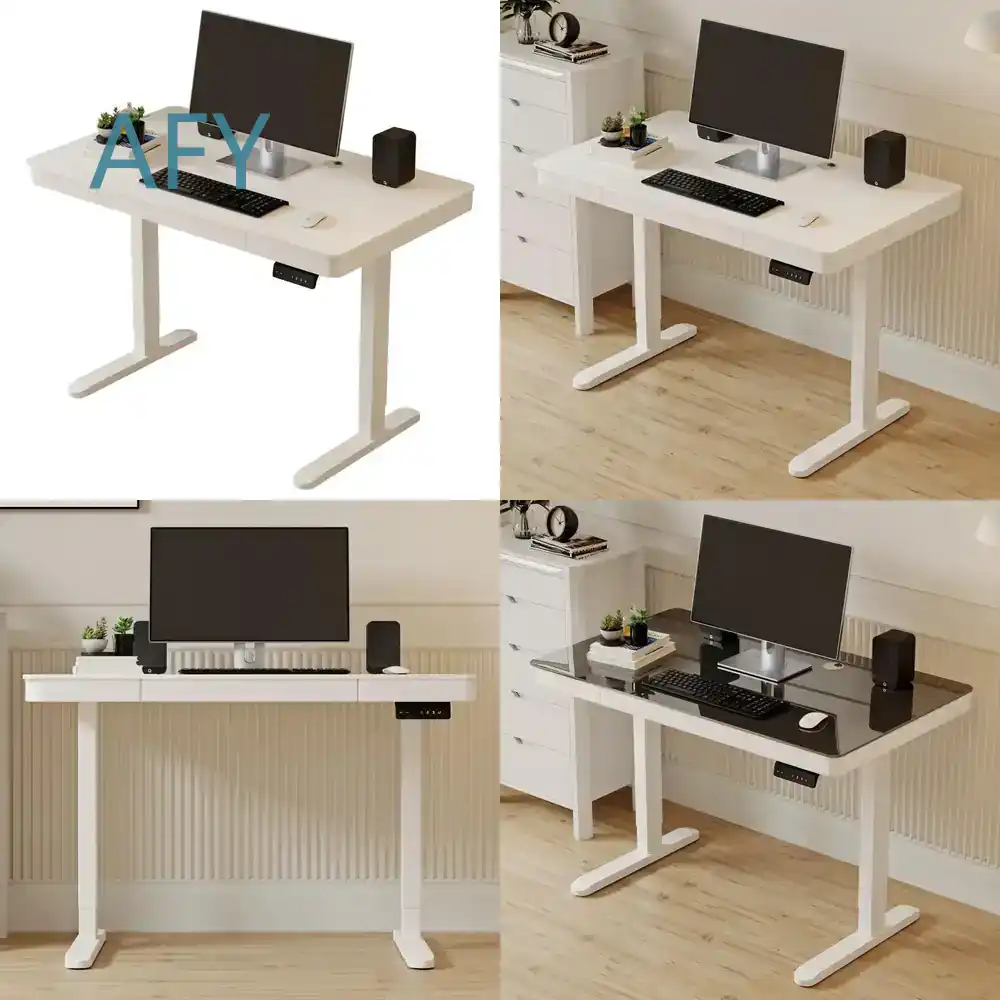 โต๊ะทำงานปรับระดับความสูงได้อั - Desk Setup For Studying บทวิจารณ์และราคา